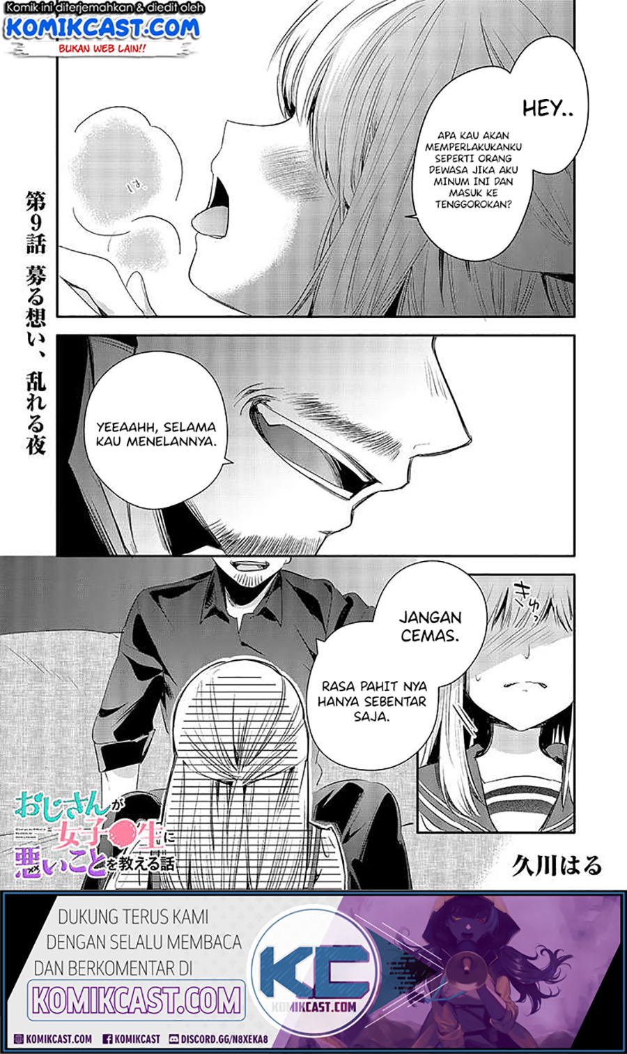 Oji-san ga Joshi●sei ni Warui Koto wo Oshieru hanashi Chapter 09 Bahasa Indonesia